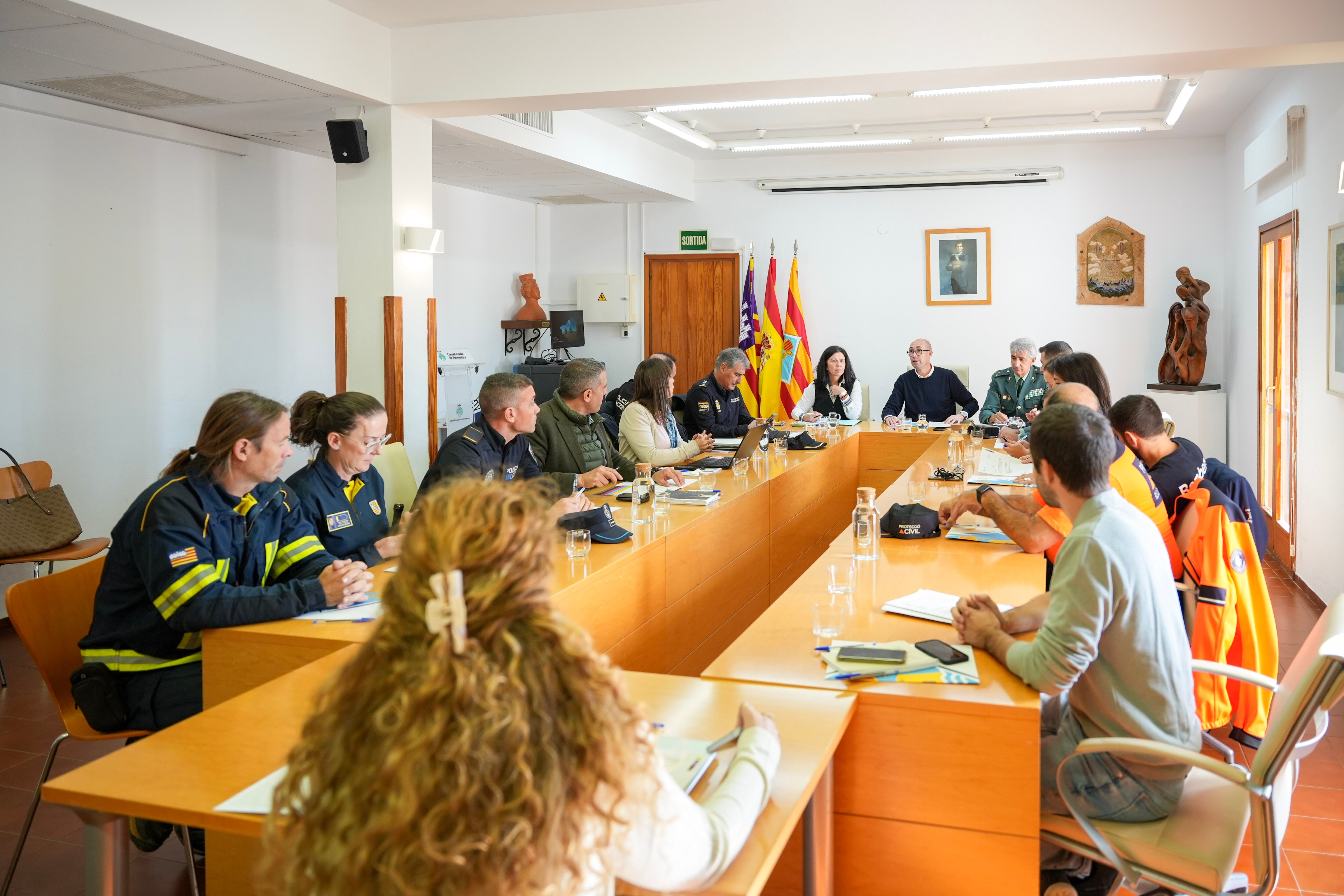 Un momento durante la Junta de Seguridad