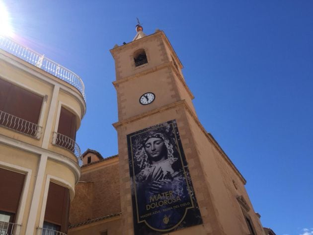 Así luce diez años después la iglesia de San Francisco, en pleno centro de Lorca