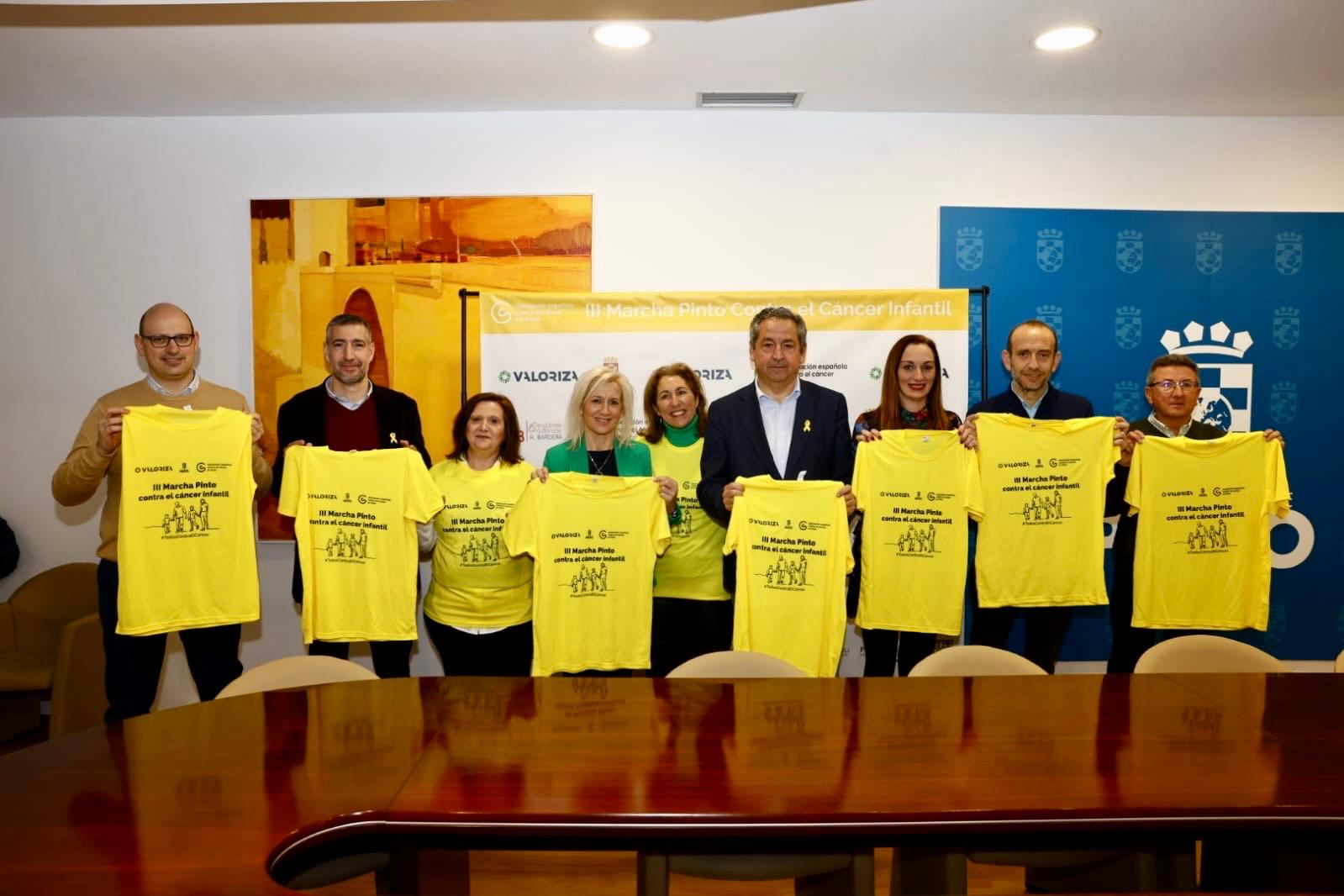 Presentación de la Marcha contra el cáncer infantil en Pinto