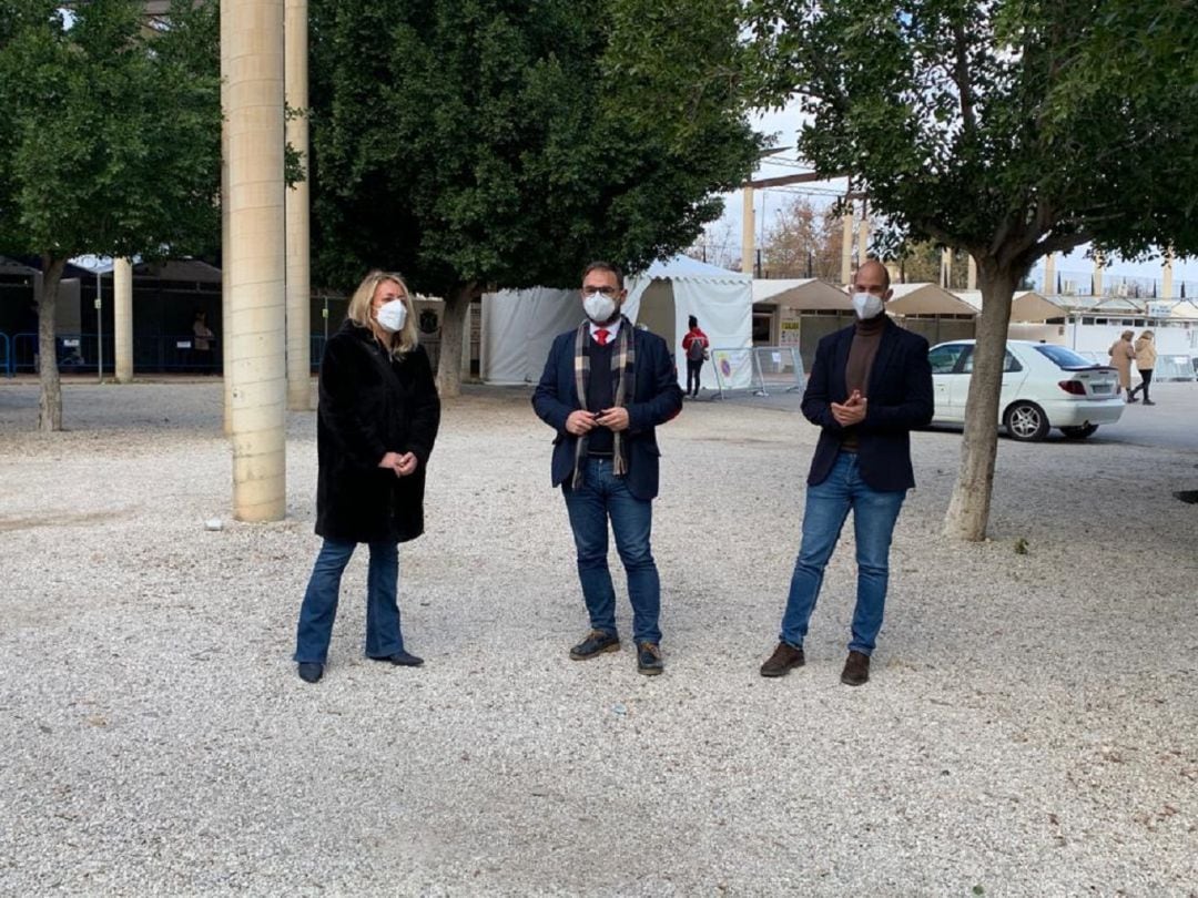 Toma de muestras PCR en el Huerto de la Rueda de Lorca.