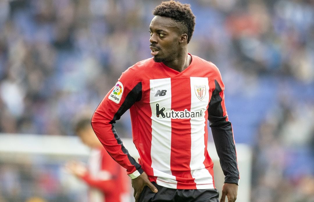 Iñaki Williams, en el partido entre el Espanyol y el Athletic.