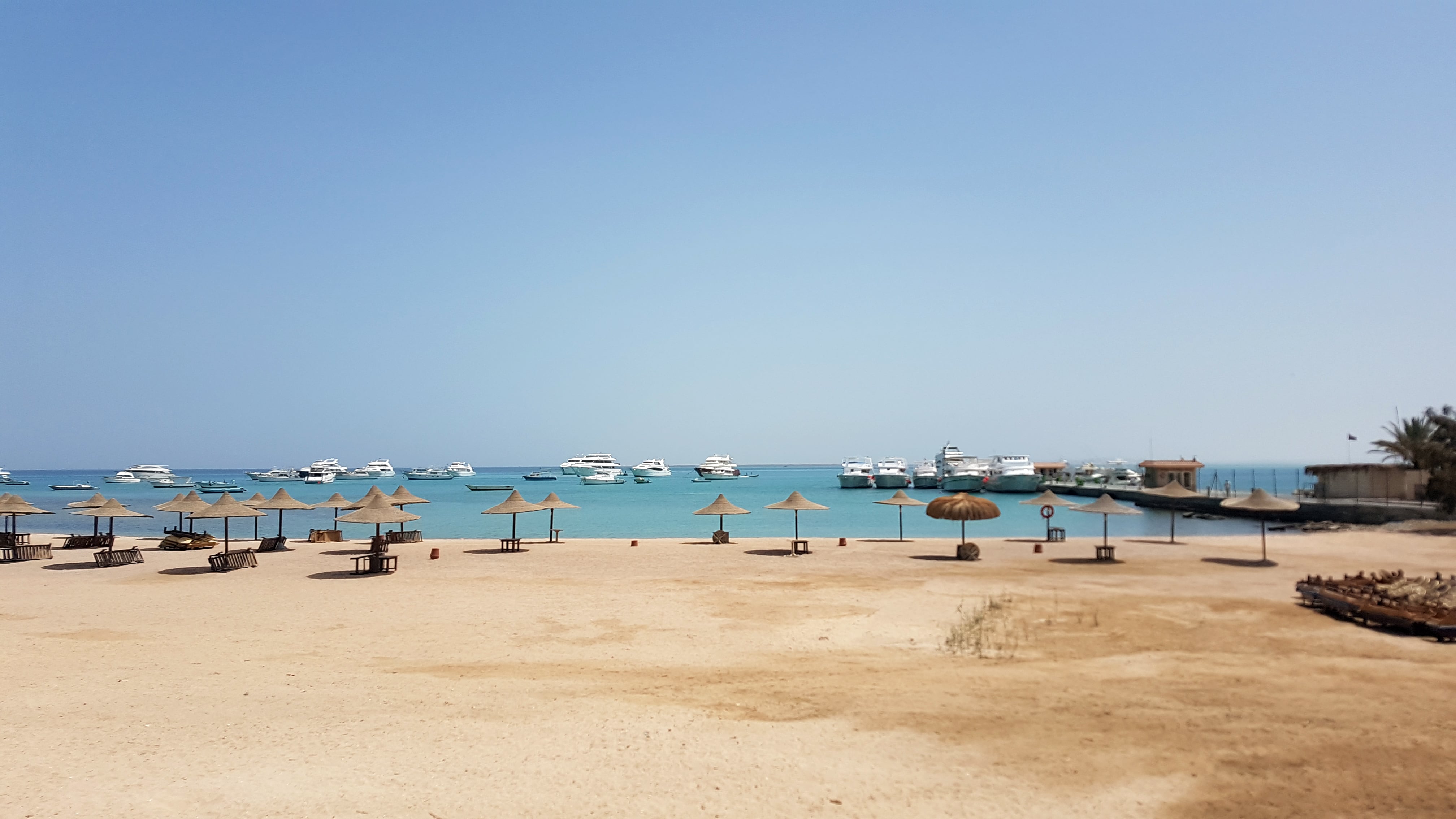 Playa de Hurghada, Egipto.