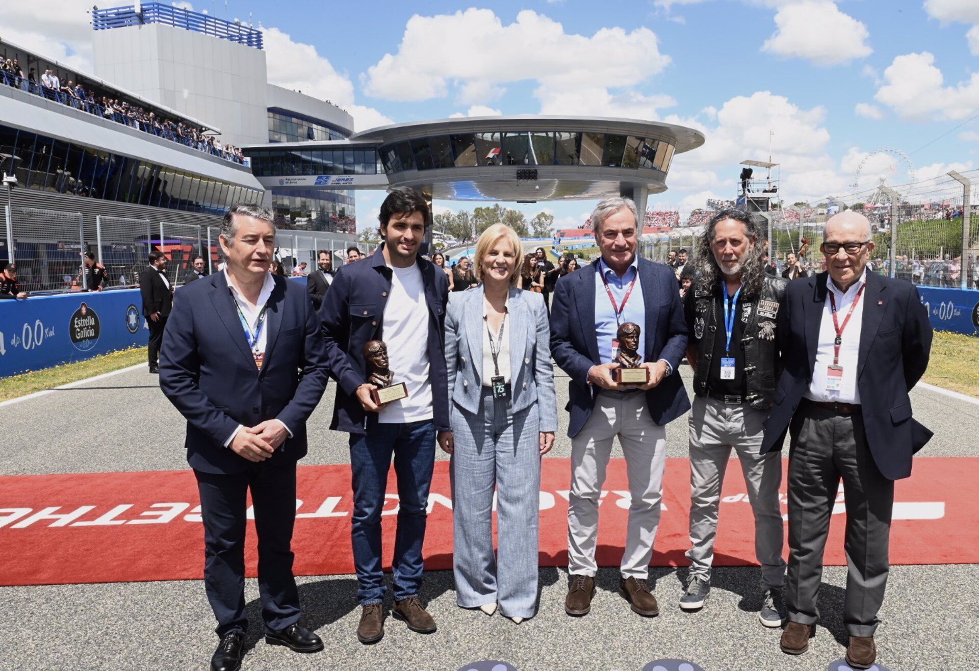 Carlos Sainz, padre e hijo, este domingo en el Circuito de Jerez-Ángel Nieto