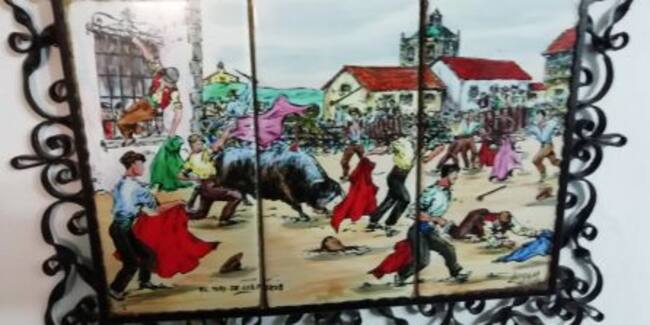 Dibujo con motivos taurinos