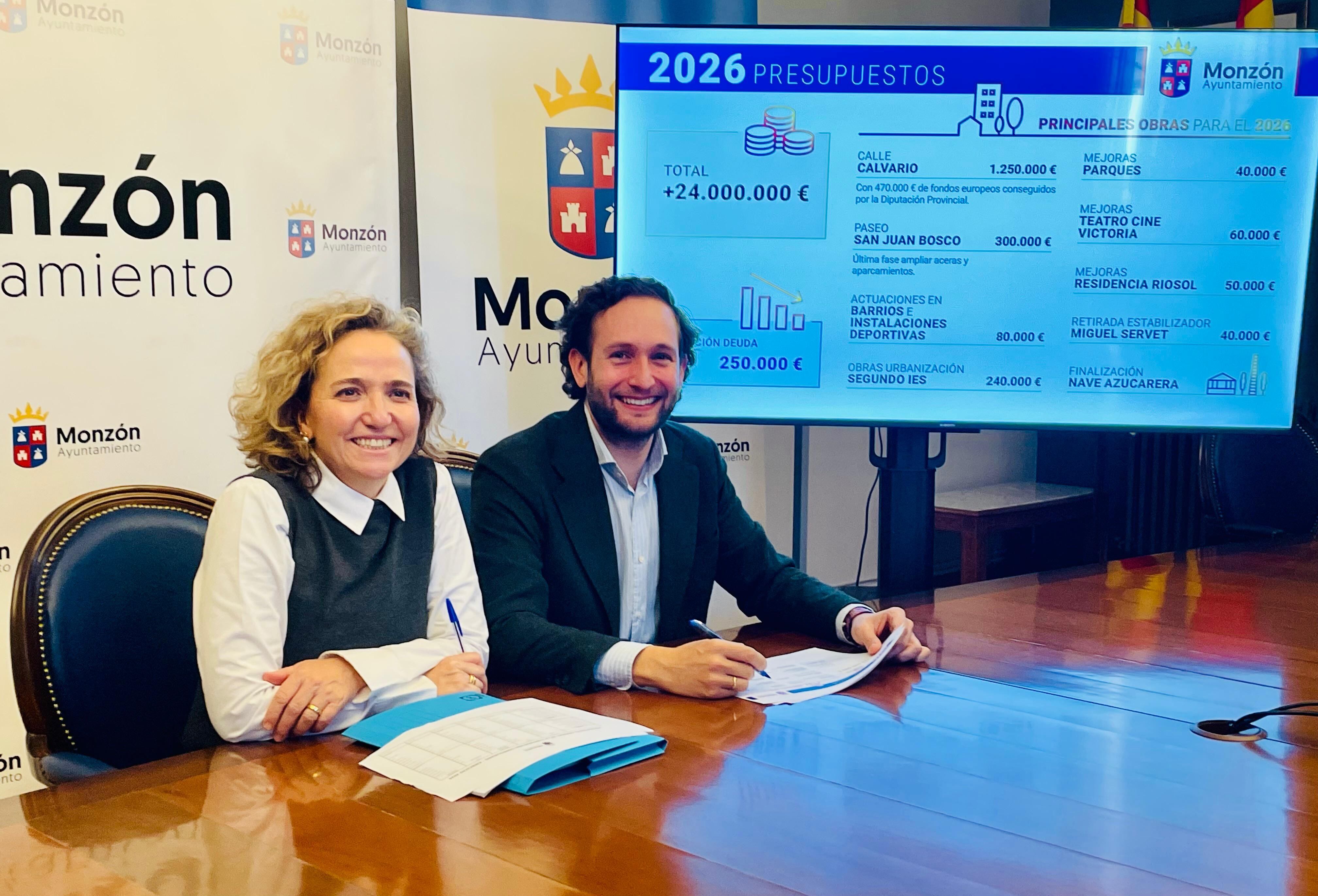 Marta Montaner e Isaac Claver han presentado el documento de presupuestos para 2026