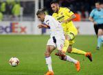 Soccer Football - Europa League Round of 32 First Leg - Olympique Lyonnais vs Villarreal - Groupama Stadium, Lyon, France - February 15, 2018   Lyon&#039;s Mariano in action with Villarreal&#039;s Victor Ruiz    REUTERS/Emmanuel Foudrot