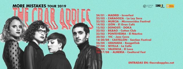 Las fechas de la gira de The Crab Apples