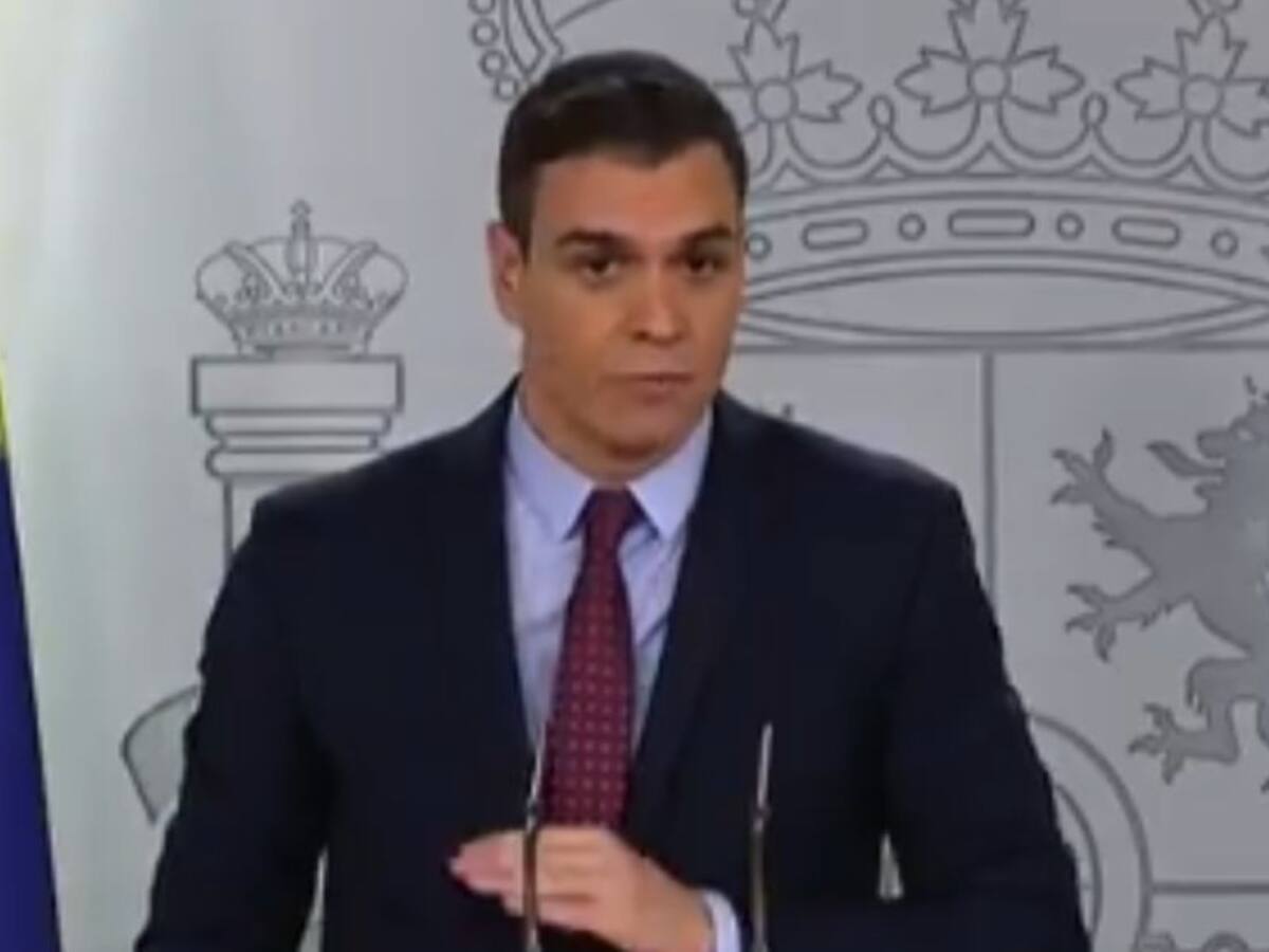 La 'arenga' de Pedro Sánchez a todos los españoles: "Son momentos muy difíciles, pero los vamos a superar"