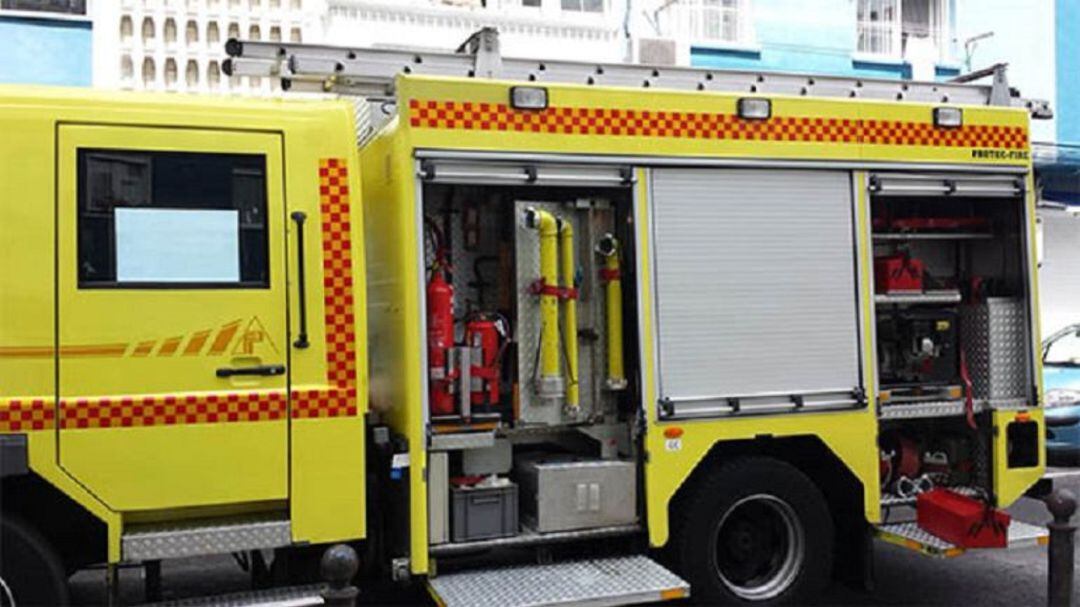 Un camión de Bomberos.
