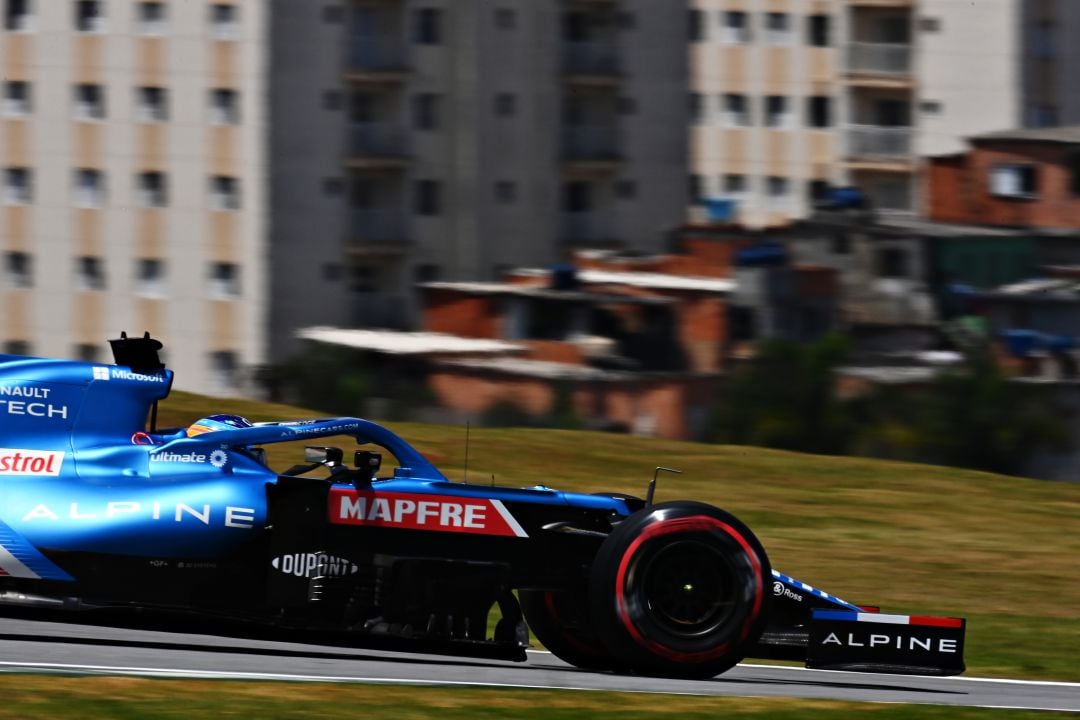 Fernando Alonso, en el Gran Premio de Sao Paulo