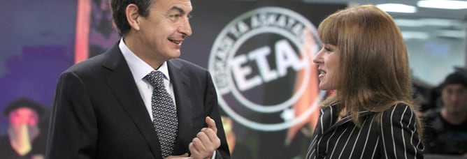 José Luis Rodríguez Zapatero, antes de su entrevista en Antena 3 Televisión