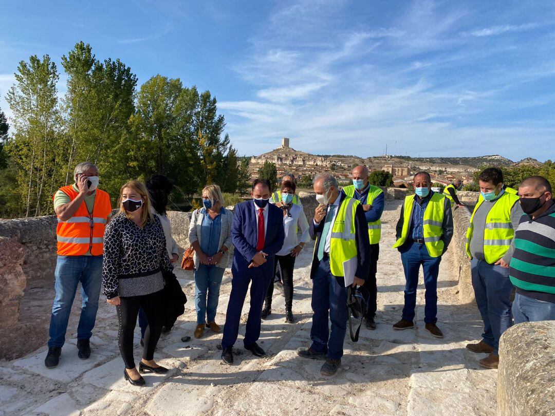 Visita a las obras del puente de Langa de Duero