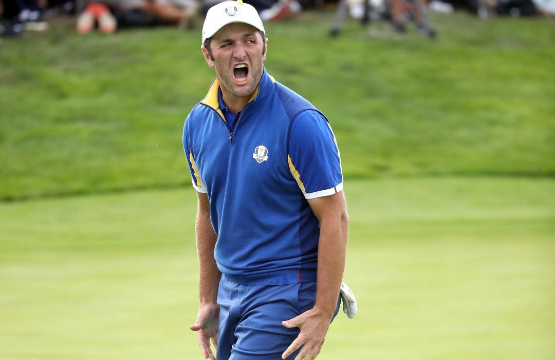 Jon Rahm, en un partido de la Ryder Cup 2018.