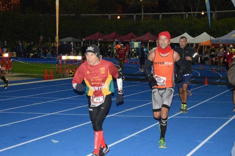 José Luis Posado en plena competición