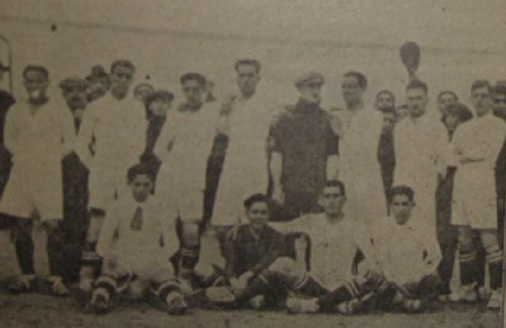 El Cartagena FC en 1922, casi 50 años después de ese primer partido