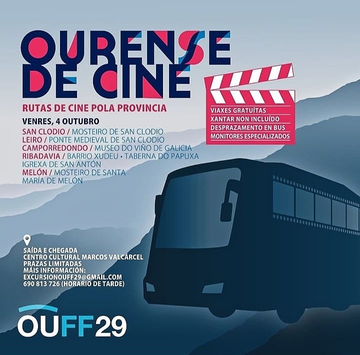 Cartaz da actividade Ourense de cine.