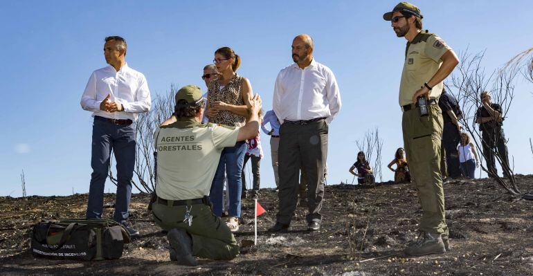 Los Agentes Forestales durante un acto con el vicepresidente de la CAM, Pedro Rollán