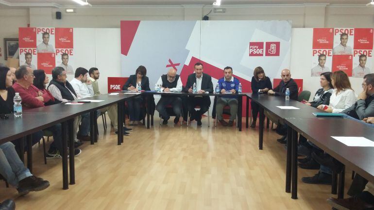 Reunión de la ejecutiva del Partido Socialista