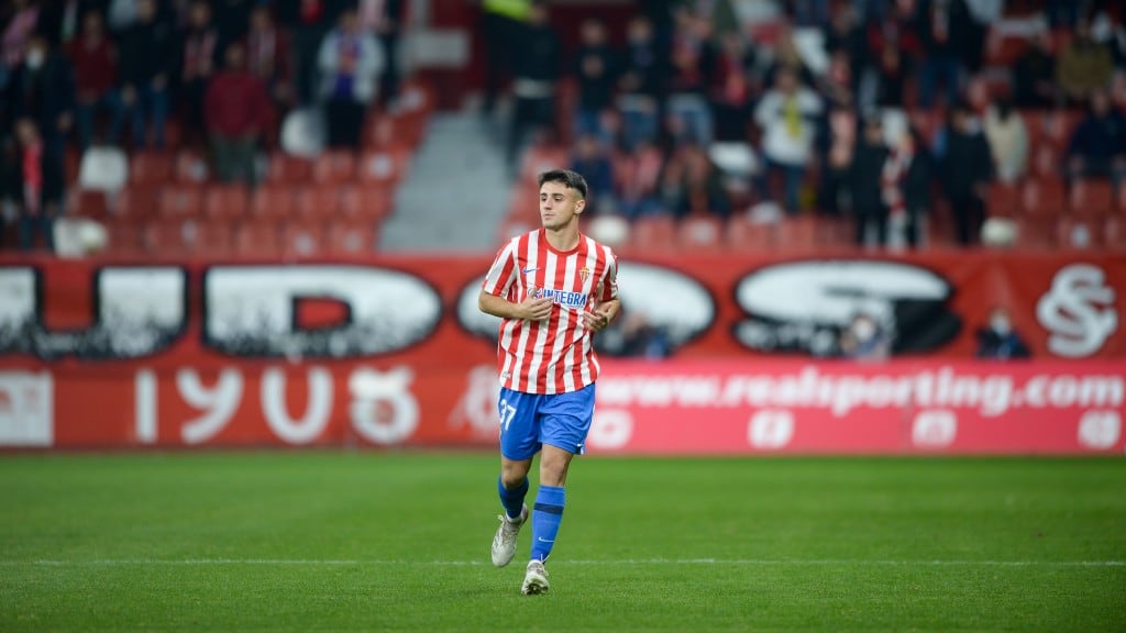 David Argüelles durante el partido contra el Cartagena.