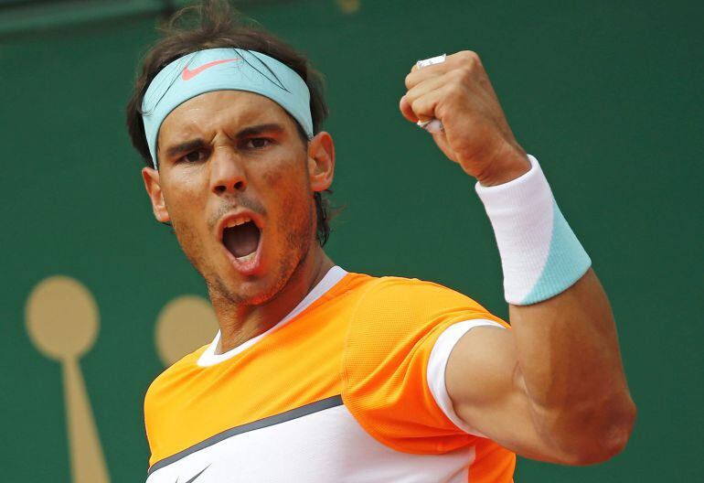 Nadal celebra su triunfo en Montecarlo ante Isner