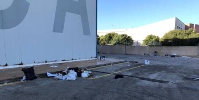 Residuos en el Pavelló Menorca