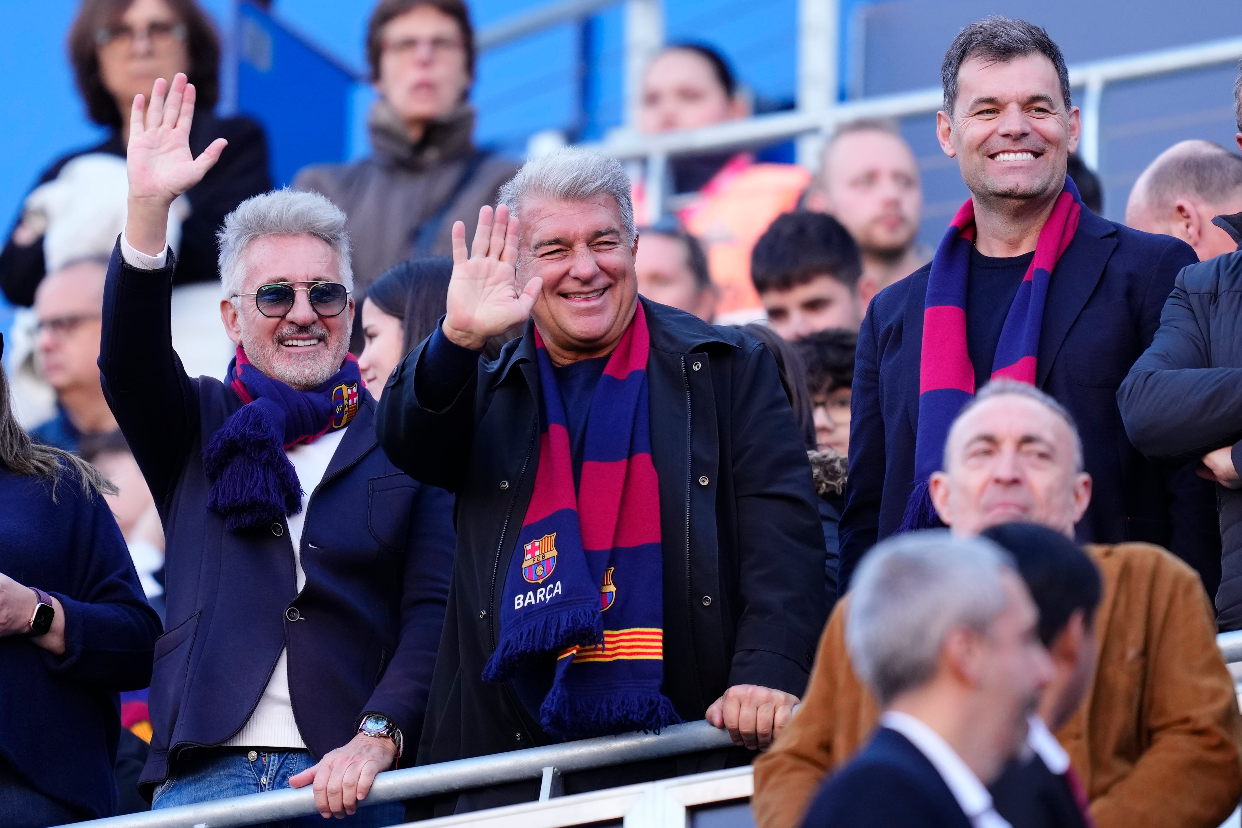 Joan Laporta durante un encuentro del FC Barcelona