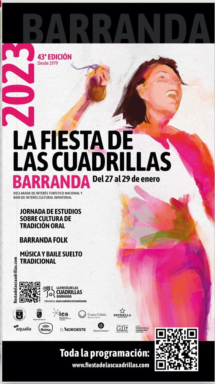 Cartel anunciador de la Fiesta de las Cuadrillas de Barranda 2023