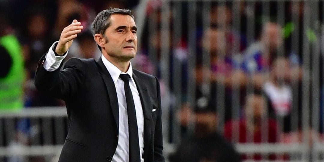 Ernesto Valverde, durante el partido ante el Atlético de Madrid