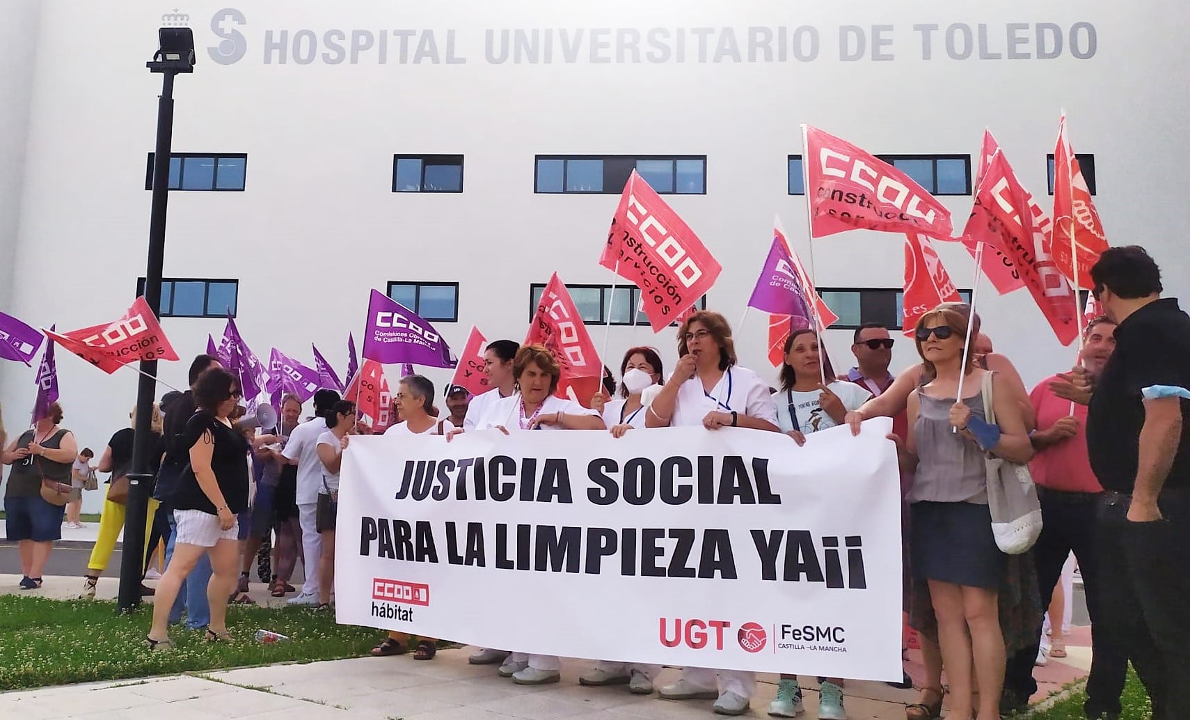 Se han manifestado a las puertas del Hospital Universitario de Toledo