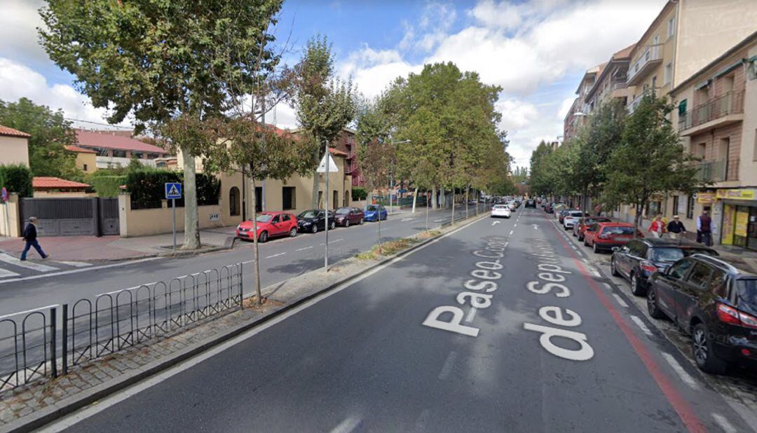 La zona Violeta se extendería desde la Avenida de la Constitución hasta el Paseo del Conde de Sepúlveda