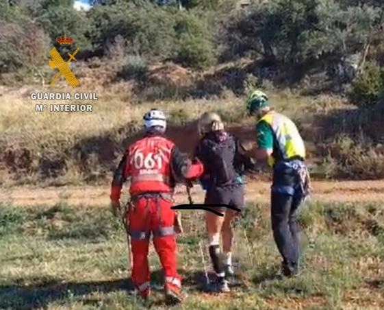 Rescate de los GEIM el sábado en Alquézar