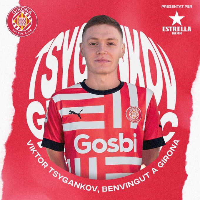 Viktor Tsygankov, nou jugador del Girona FC.