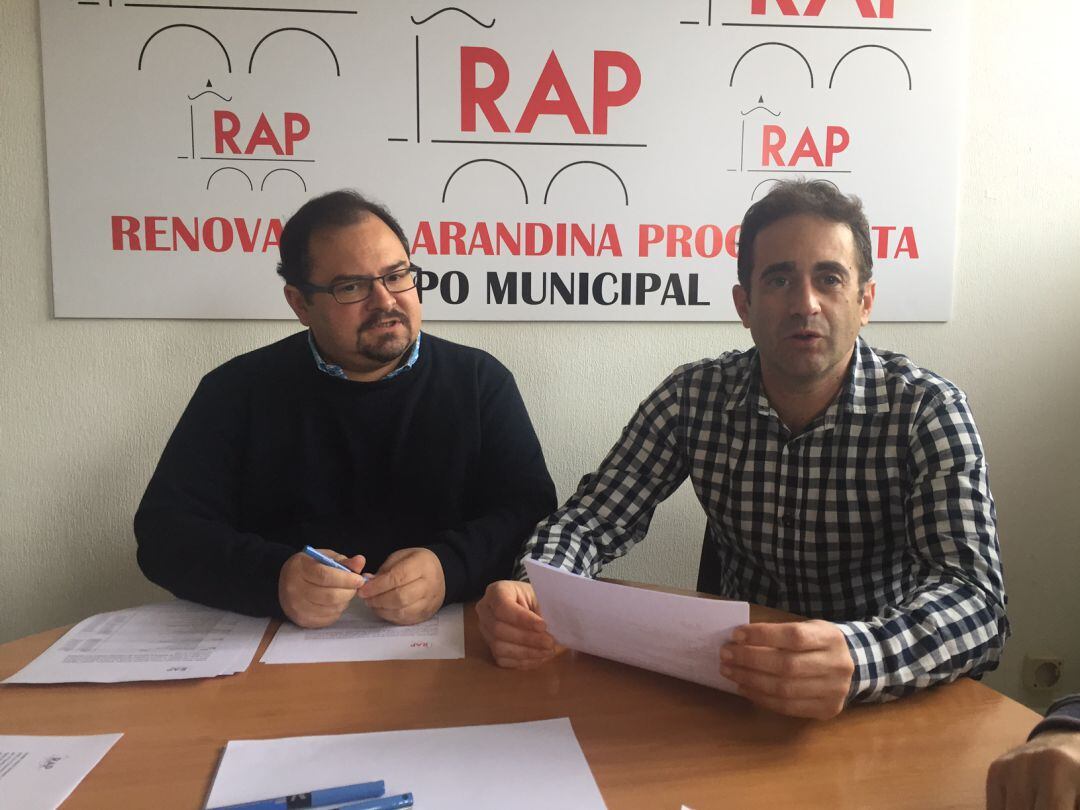 Imagen de archivo de los dos actuales concejales de este partido