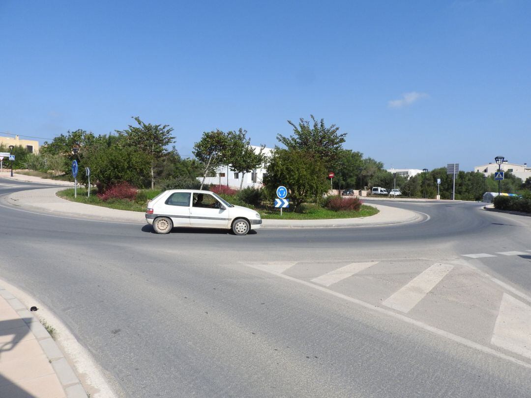 Imagen de la rotonda donde se ha producido el accidente