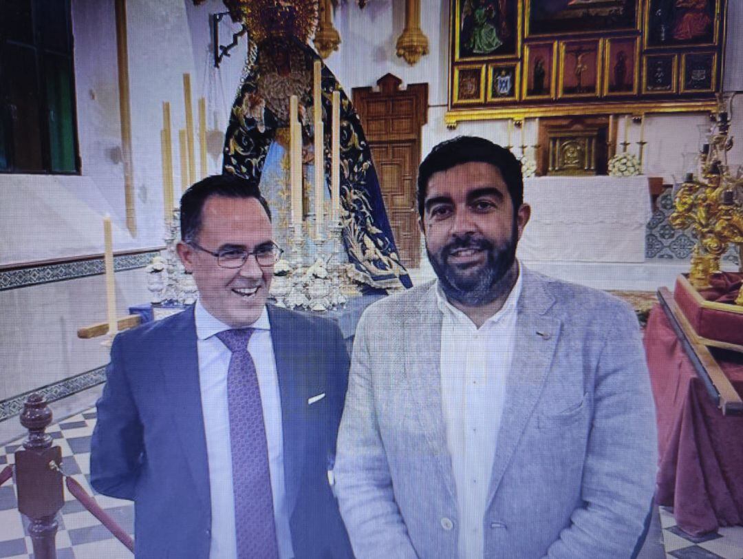 José Manuel García junto a Dionisio Díaz