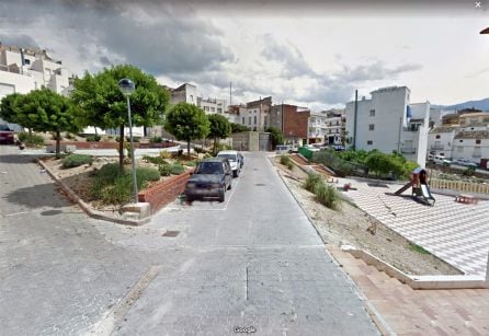 Zona del Huerto Palacio que se pretende rehabilitar y construir un parque infantil