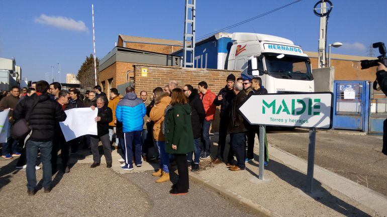 Una de las concentraciones reivindicativas de los trabajadores de Made
