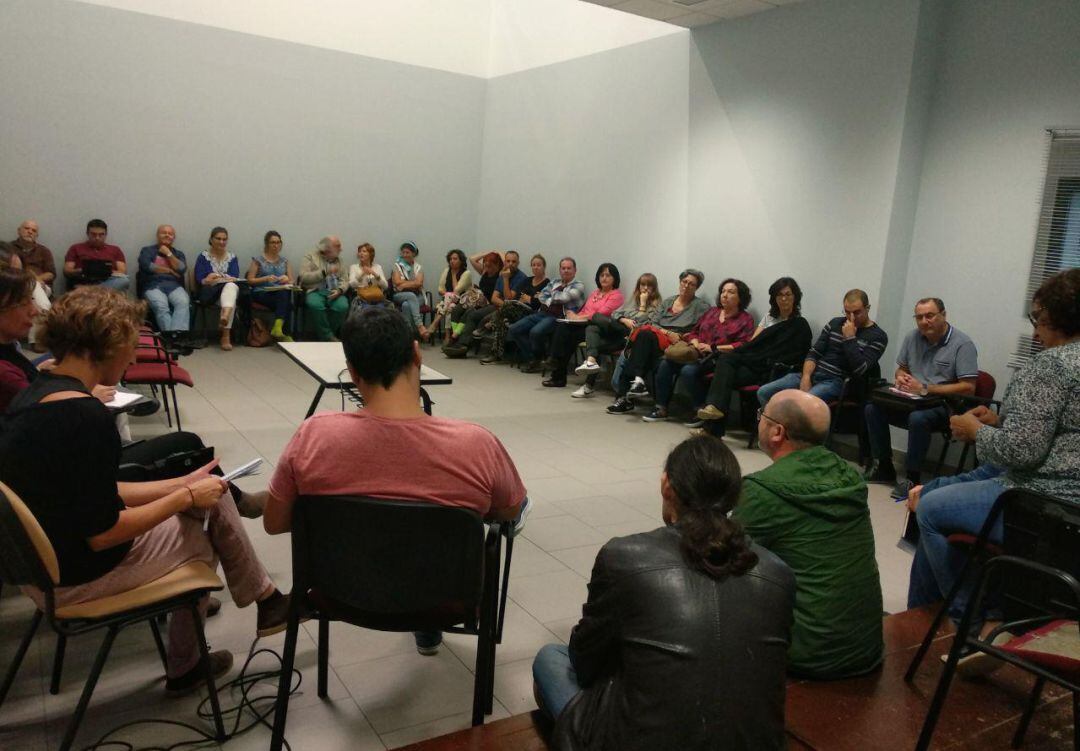 Imagen de la asamblea de Ganemos Jerez celebrada este miércoles 