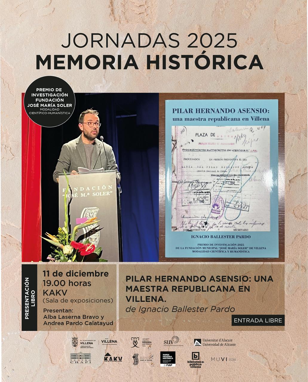 Cartel de la presentación