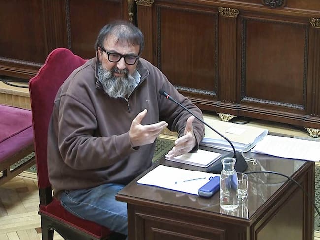 Captura de video de la señal del Tribunal Supremo, de un momento de la declaración de Koldo García, exasesor del exministro José Luis Ábalos, este jueves en el juicio que se sigue en el Tribunal Supremo.