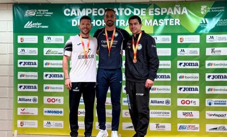 Sergio Santiago Delicado, subcampeón de España máster en salto de longitud