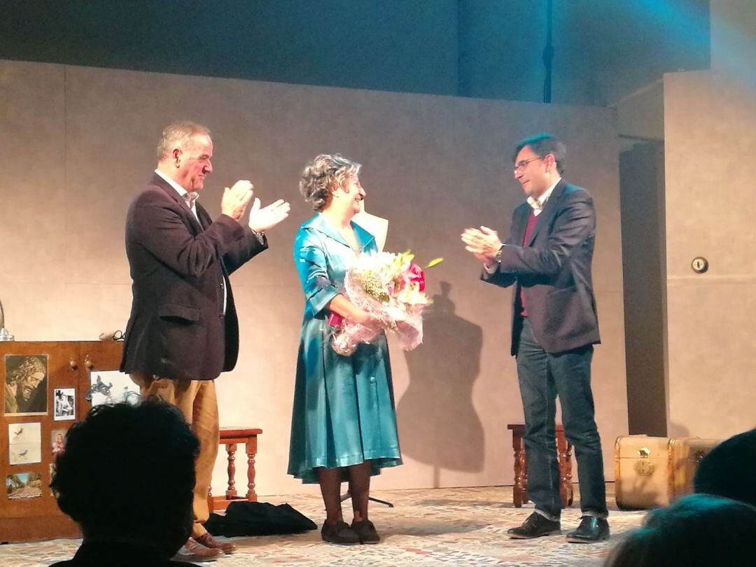 Rosario Pardo en el estreno de &quot;Los días de la Nieve&quot; en la Casa de la Cultura de Quesada 