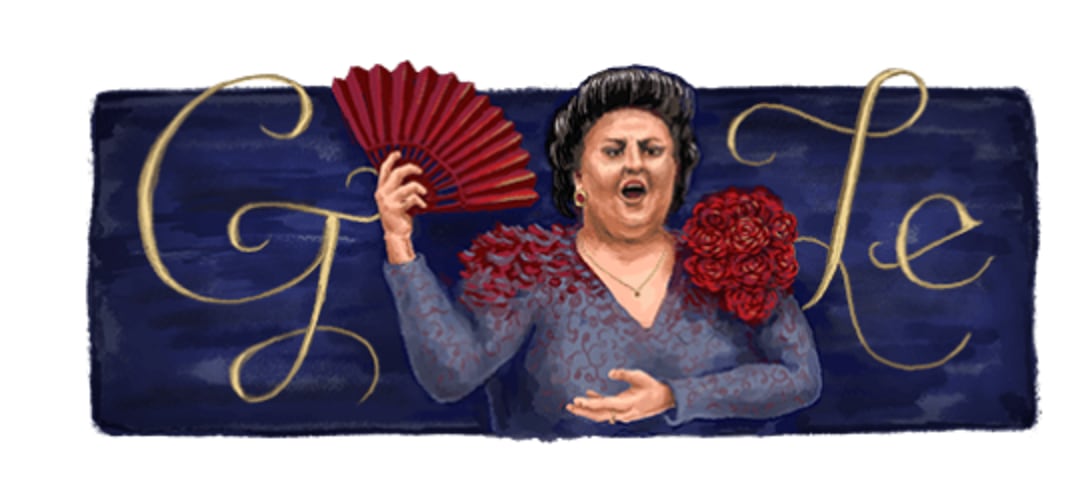 Google homenajea a Montserrat Caballé