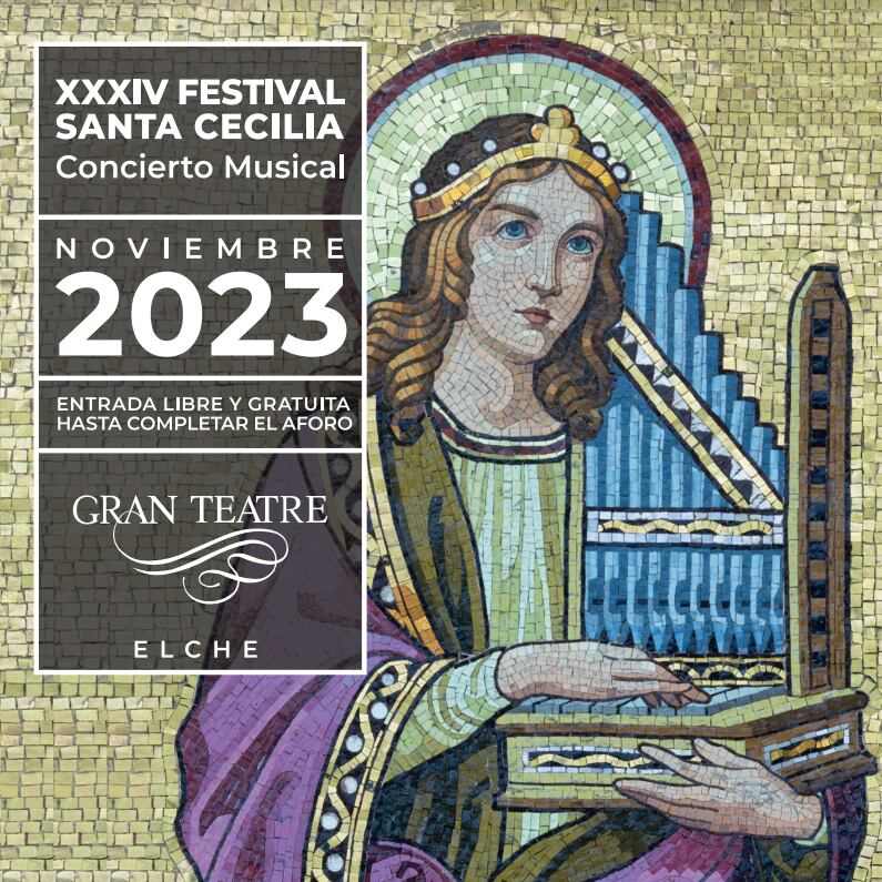 Cartel de Santa Cecilia, patrona de los músicos
