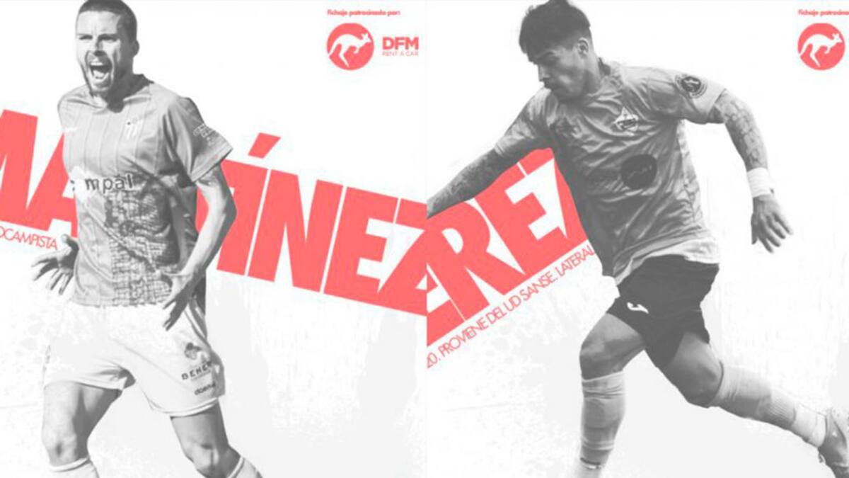 El Real Murcia ficha a Iván Pérez y Juanra Martínez