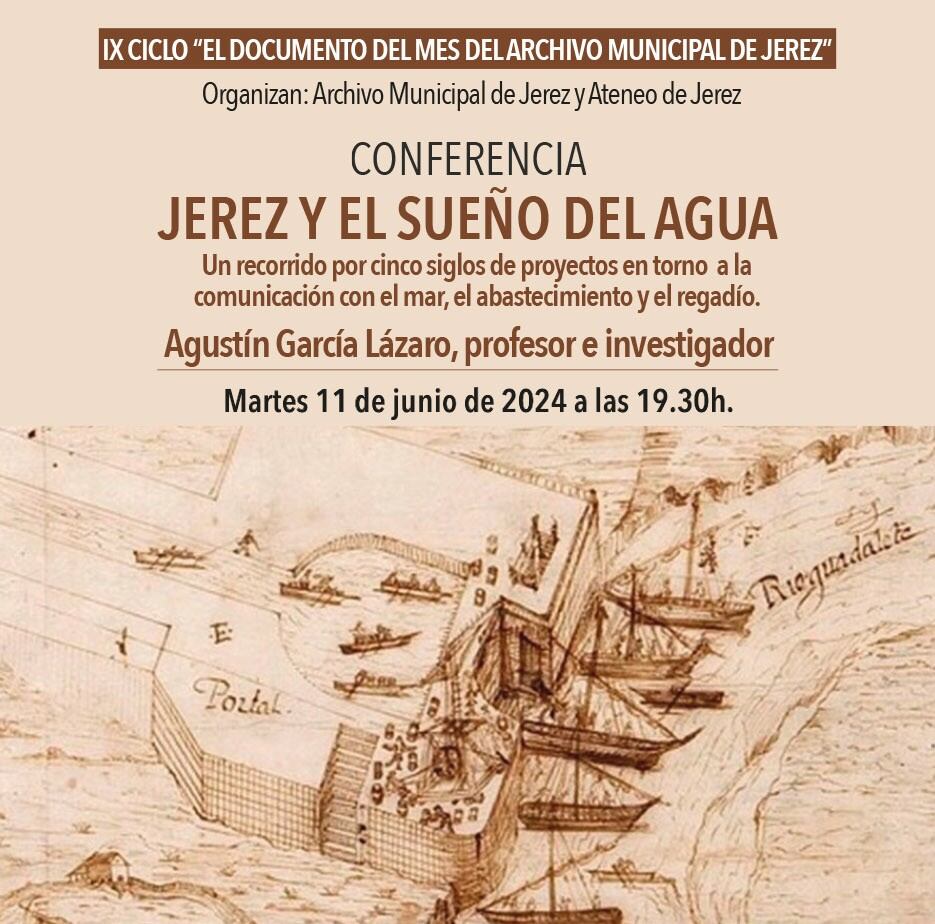 Cartel de las jornadas sobre el Archivo Municipal de Jerez