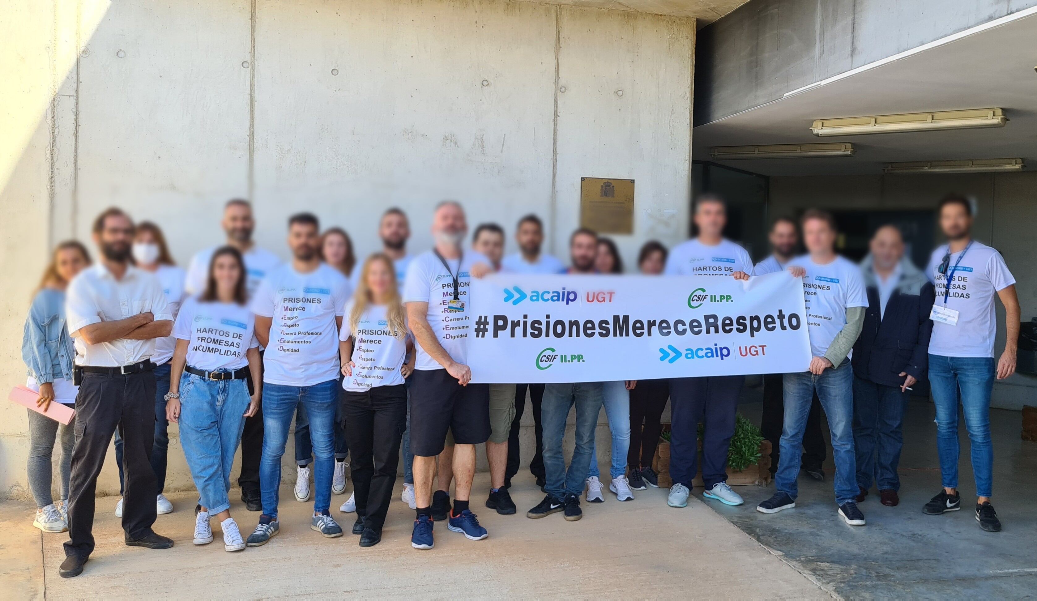 Els funcionaris del Centre Penitenciari Menorca es van mobilitzar per millores a les condicions de la seva feina.