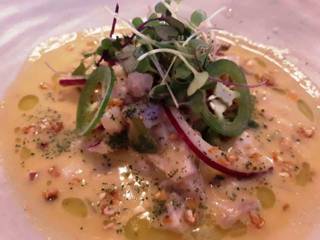 Ceviche peruano de corvina