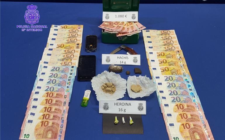 Algunos de los elementos intervenidos en la 'operación Nido'