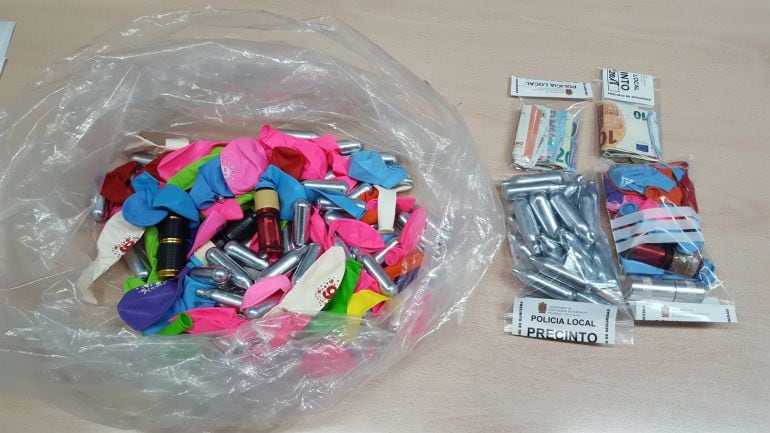 Imagen del material incautado